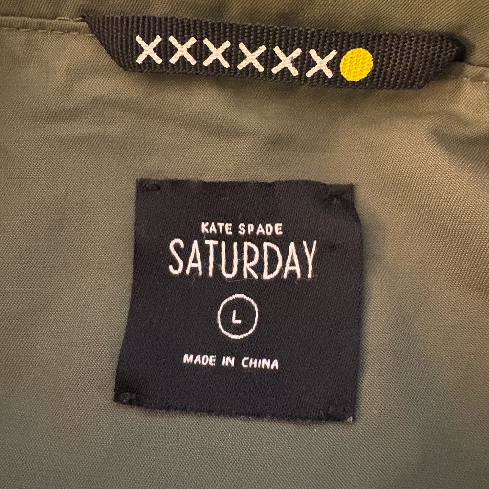Kate Spade Olive Double-Breasted Trench Coat - Picture 8 of 12